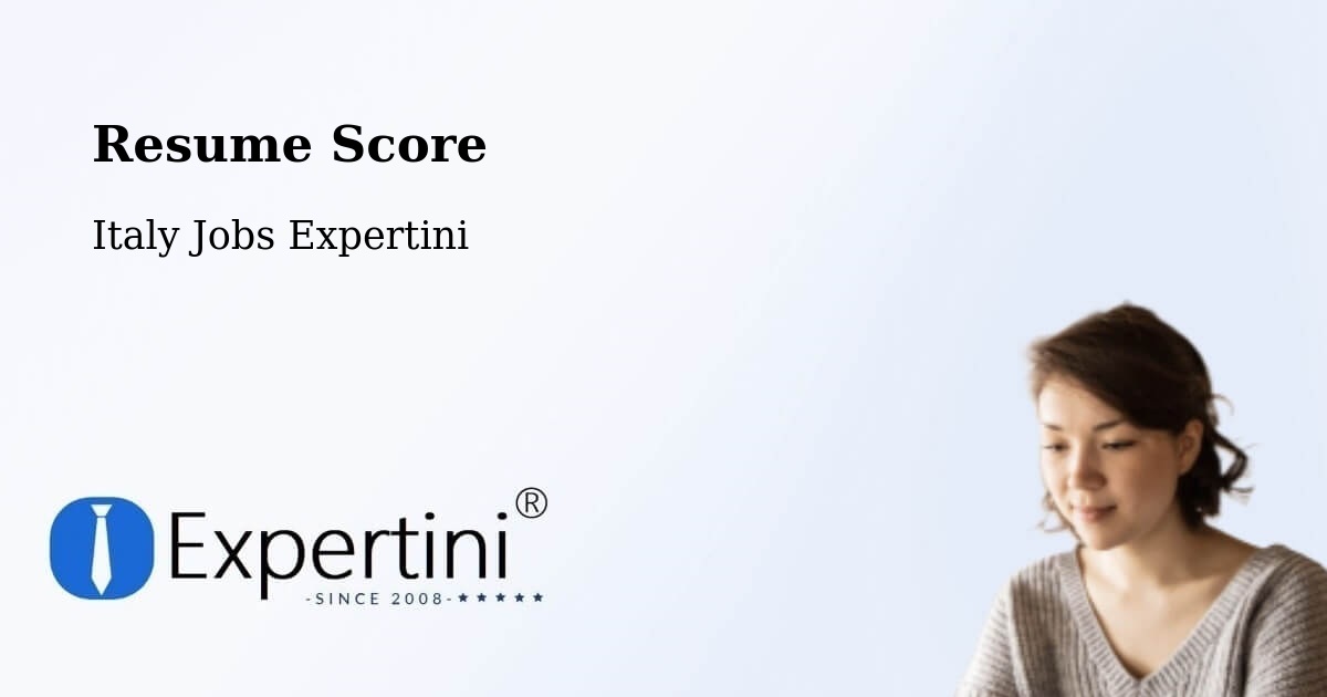 Resume Score & Job Description Match Tool – Sona - Italy Jobs Expertini